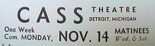 Cass Theatre - Old Ad (newer photo)